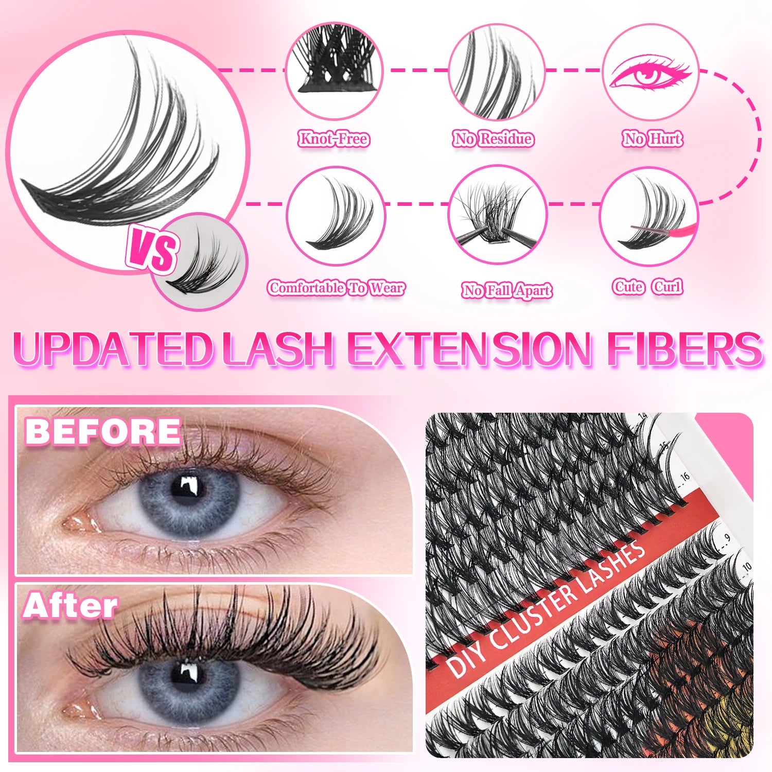 cluster lashes